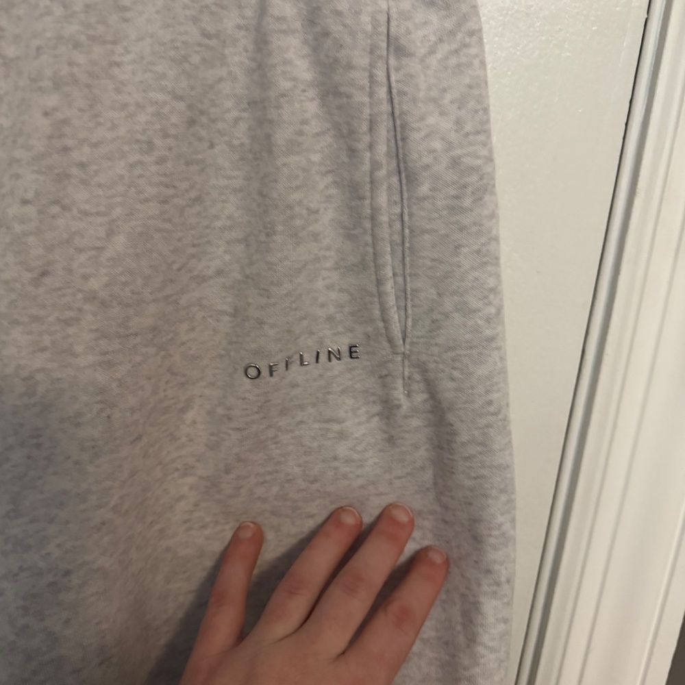 Aerie offline cloud fleece baggy jogger in grey size XS (186) - Picture 3 of 6